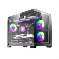 Darkflash Case mATX - B275 PRO Black - 6 x 120 mm Infinity Mirror A-RGB, image 
