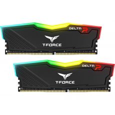 Memory Team Group T-Force Delta RGB Black DDR4 - 16GB (2x8GB) 3200MHz CL16-18-18-38 1.35V, image 