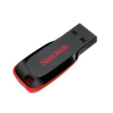 USB памет SanDisk Cruzer Blade, 128GB, USB 2.0, Черен/Червен, image 