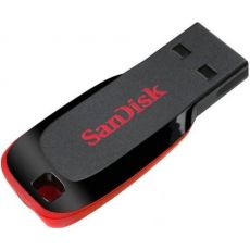 USB памет SanDisk Cruzer Blade, 64GB, USB 2.0, Черен-Червен, image 
