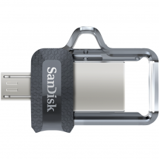 USB памет SanDisk Ultra Dual Drive m3.0, 64GB, OTG, Черен, image 