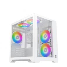 Xigmatek кутия Case mATX - Aqua M Lite Arctic - 5 ARGB Fans, image 