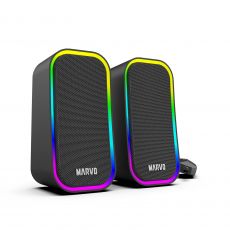 Marvo Тонколони Gaming Speakers 2.0 6W Havoc 20 Black - MARVO-SG-285-BK, image 