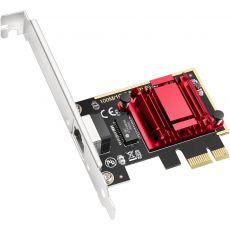 Ethernet Adapter Cudy PE10, PCIe, 10 Mbps/ 100 Mbps/ 1 Gbps/ 2.5 Gbps, image 