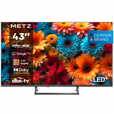 METZ Телевизор 43" 43MQF7500Z UHD 4K QLED SMART TV, Google TV, Клас G, image 