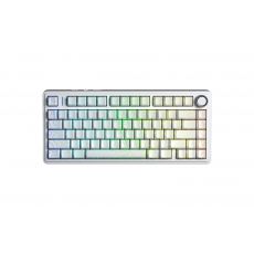 Aula геймърска механична клавиатура Wireless Gaming Mechanical Keyboard F75HE - Black King Magnetic Switch [Linear] (English US), White, image 