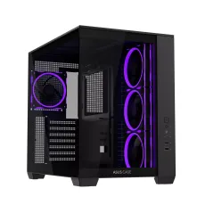 Case ASUS A32 PLUS Tempered Glass + 4 ARGB Fans - Black, image 