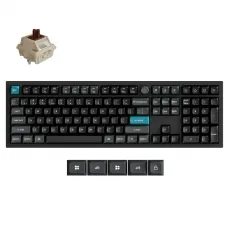 Безжична механичка клавиатура Keychron Q6 Ultra 8K Black - Silk POM Switch Brown, image 