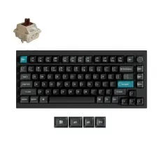 Безжична механичка клавиатура Keychron Q1 Ultra 8K Black - Silk POM Switch Brown, image 