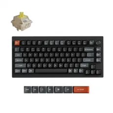 Безжична механичка клавиатура Keychron V1 Ultra 8K - Silk POM Switch Banana, image 