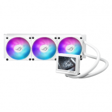 CPU AIO Liquid Cooler ASUS ROG RYUJIN III 360 ARGB EXTREME White Edition 3.5" LCD Display, image 