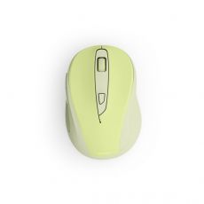 Hama “WM-400” Wireless Mouse, Ergonomic, Optical, 6 Buttons, No Clicking Noise, green, image 