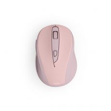 Hama “WM-400” Wireless Mouse, Ergonomic, Optical, 6 Buttons, No Clicking Noise, Pink, image 