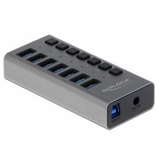 USB-А хъб, 7 порта, DELOCK-63669, image 