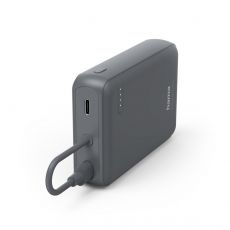 Hama “Travel” Power Pack with Cable, 10000mAh, 2 Outputs: 2x USB-C, anthracite, image 