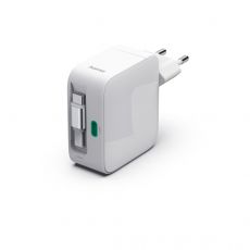 Hama Fast Charger, GaN, 2x USB-C, Extendable Charging Cable, PD, 65 W, white, image 