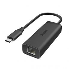 Hama Network Adapter, USB-C, 2.5 Gigabit Ethernet, Black, image 