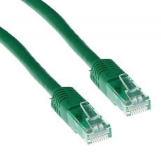 Green 2 meter U/UTP CAT6 patch cable with RJ45 connectors, image 
