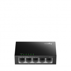 Суич Cudy FS105, 5-портов 10/100 Mbps RJ 45, Метален корпус, Черен, image 