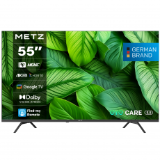 METZ TV 55" UHD LED SMART TV, 4K, Google TV, Frameless, 2x10W, image 