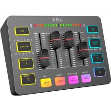Аудио Миксер FIFINE SC3 RGB Audio Interface - Black, image 