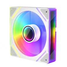 1stPlayer вентилатор Fan 120mm FC7R-WH - Infinity Mirror ARGB, REVERSE - White, image 