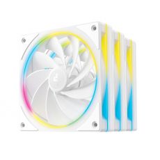 DeepCool Fan Pack 3-in-1 3x120mm - FL12R SE (Second Edition) White, Reverse, Addressable RGB, image 