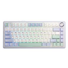 Aula геймърска механична клавиатура Wireless Gaming Mechanical Keyboard F75 - Reaper Switch [Linear] (English US), Purple, Beige, Green, image 