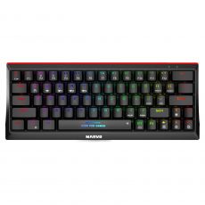 Marvo безжична механична геймърска клавиатура Wireless Gaming Mechanical keyboard Hecate 61WR Black - KG962W-R - Bluetooth 5.0, 63 keys, image 