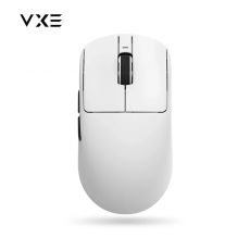 VXE професионална геймърска мишка Wireless Gaming Mouse Dragonfly R1 1K - Huano Ice Berry Pink Dot Switches, White, image 
