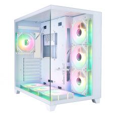 1stPlayer Case ATX - MEGAVIEW MV8 White - 7 x 120 mm A-RGB fans included, image 