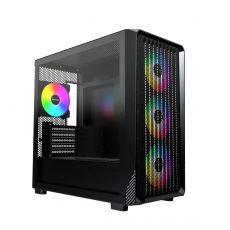 Montech кутия Case mATX - X5M (B) - 4 x 120 mm A-RGB, USB-C, image 