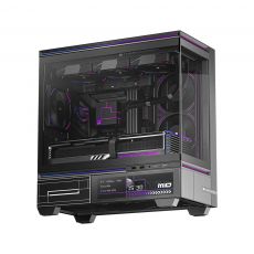 Thermalright кутия Case mATX - TL-M10 Vision Black - 4 x 120 mm ARGB included, 9.16 inch LCD Display, USB-C, image 