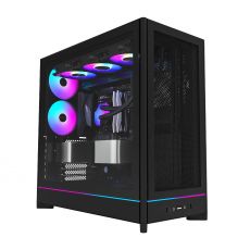 Montech кутия Case ATX - HS01 PRO (B) - 5 x 120 mm ARGB Fans, USB-C, Black, image 