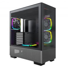 Montech кутия SKY TWO, Mid-tower Case, TG, 4x120mm ARGB Fans, Black, image 