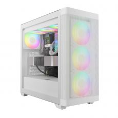 Gamdias Case E-ATX - ATHENA M3 White - USB-C, 4 x 120 mm A-RGB, Mesh, Tempered Glass, image 