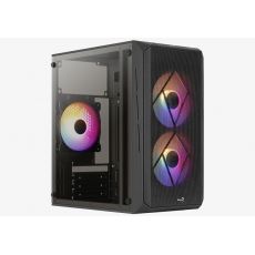 AeroCool кутия Case mATX - CS-107-A-BK-v2 - 3 fans included, image 