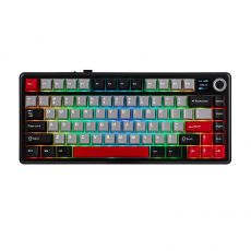 Aula геймърска механична клавиатура Wireless Gaming Mechanical Keyboard F75 MAX - Reaper Switch [Linear] (English US), Black, Red, image 