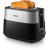 Тостер PHILIPS HD2516/90, black, 2-slot, bun warmer, image 