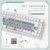 Ajazz геймърска механична клавиатура Gaming Mechanical Keyboard AK820 - Blue Switches [Tactile] (English US), White, Blue Light, image _ab__is.image_number.default
