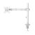 Hama Monitor Mount, Height-adjustable, Swivel/Tilt, Pull-out, 13" - 35", white, image , 2 image