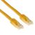 Yellow 2 meter U/UTP CAT6 patch cable with RJ45 connectors, image 