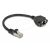 Delock Мрежов кабел удължителен S/FTP RJ45 мъжко към RJ45 женско, Cat. 6A, 25 cm, черен, image 