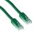 Мрежов пач кабел ACT U/UTP, CAT 6, RJ-45 - RJ-45, 1.5 m, Медни проводници, Зелен, Булк опаковка, image 