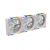 Gamdias Fan Pack 3-in-1 3x120mm - AEOLUS P2-1203 White, Swappable Fan Blades (Reverse Fan Blades Included), Daisy-Chain, Infinity Mirror, image 