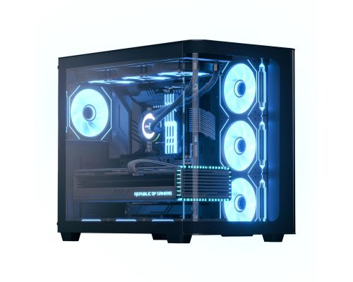 AeroCool кутия Case ATX - P500C-G-BK-v1 - 4 x 120 mm Infinity Mirror A-RGB, image 