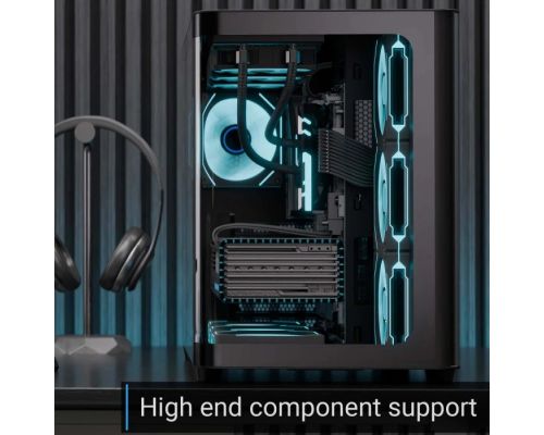 AeroCool кутия Case ATX - P500C-G-BK-v1 - 4 x 120 mm Infinity Mirror A-RGB, image _ab__is.image_number.default