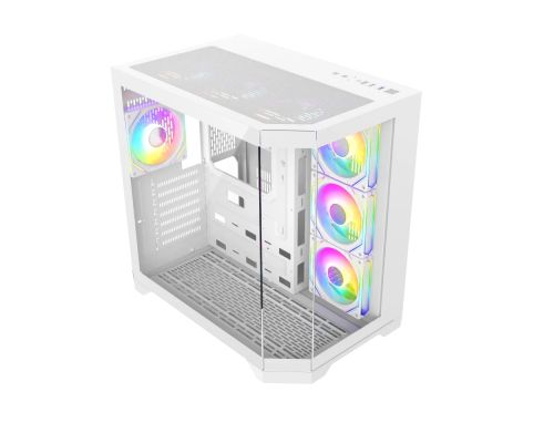 Gamemax кутия Case ATX - HYPE-A White - 4 x 120 mm Addressable RGB fans, image _ab__is.image_number.default