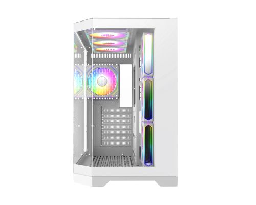 Gamemax кутия Case ATX - HYPE-A White - 4 x 120 mm Addressable RGB fans, image _ab__is.image_number.default
