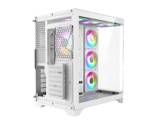 Gamemax кутия Case ATX - HYPE-A White - 4 x 120 mm Addressable RGB fans, image _ab__is.image_number.default